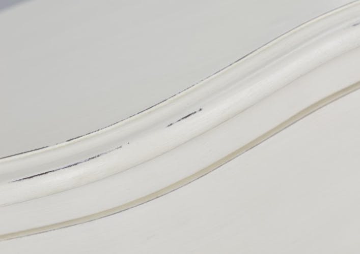Table de chevet romantique Blanc cassé patiné 1 tiroir MURANO  L45xP30xH65 AMADEUS