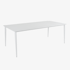 Table de jardin en aluminium finition blanc 140 cm STOCKHOLM