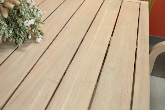 Table de jardin en bois d'acacia 220 cm IBIZA