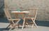 Table de jardin en Teck brut ronde pliante 80cm SUMMER