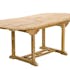 Table de jardin en Teck ovale extensible 150/200X90cm SUMMER