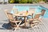 Table de jardin en Teck ovale extensible 150/200X90cm SUMMER