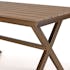 Table de jardin rectangulaire 140 cm couleur bois ajouré GIJON