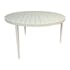 Table de jardin ronde en aluminium gris poudré Ø 130 cm STOCKHOLM