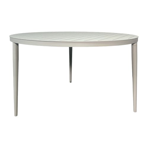 Table de jardin ronde en aluminium gris poudré Ø 130 cm STOCKHOLM