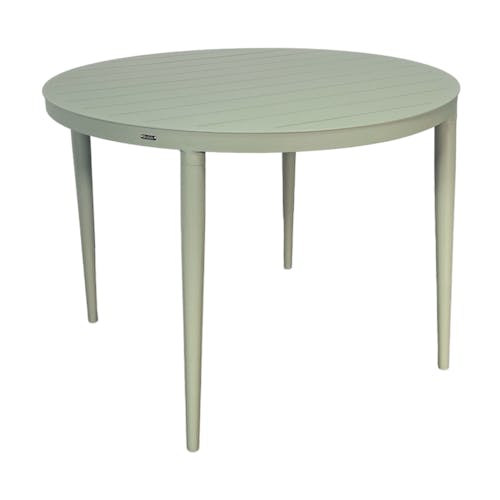 Table de jardin ronde en aluminium vert argile Ø 100 cm STOCKHOLM