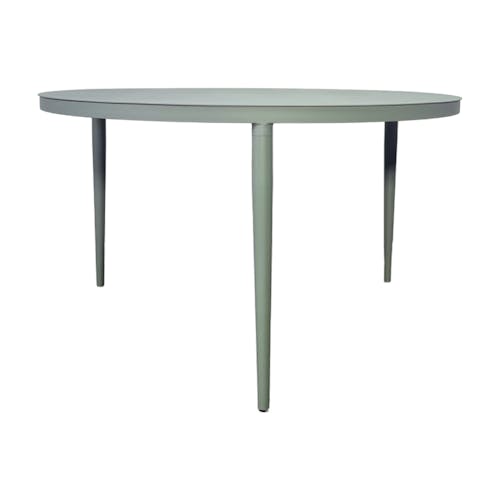 Table de jardin ronde en aluminium vert argile Ø 130 cm STOCKHOLM