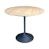 Table bistrot cuisine en céramique aspect bois D 90 cm LOMBARDIE