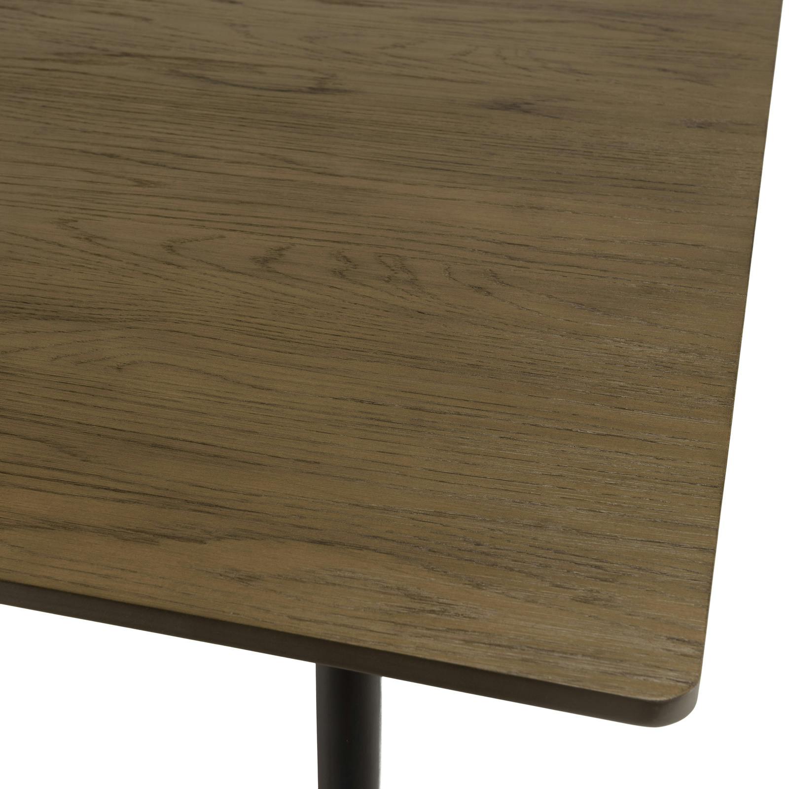 Table de repas 200 cm plateau bois marron DERRY | Tables à manger ...