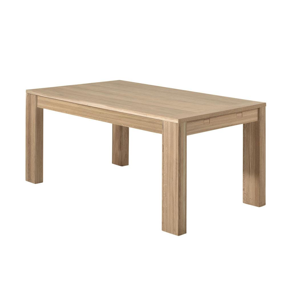 Table de Repas bois naturel Chêne massif 160x90x77cm MALMOE2