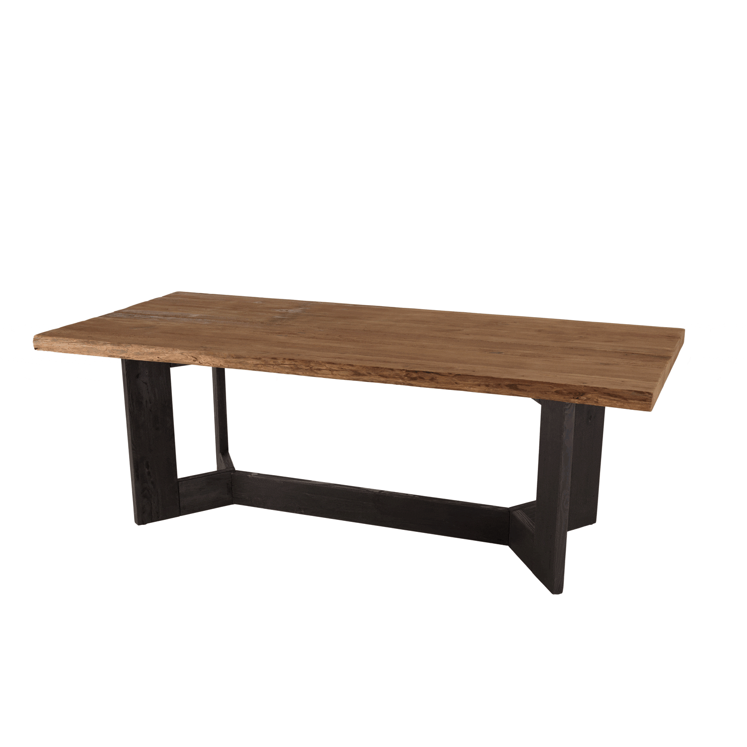 Table de repas bois recyclé pin 220 cm CRACOVIE