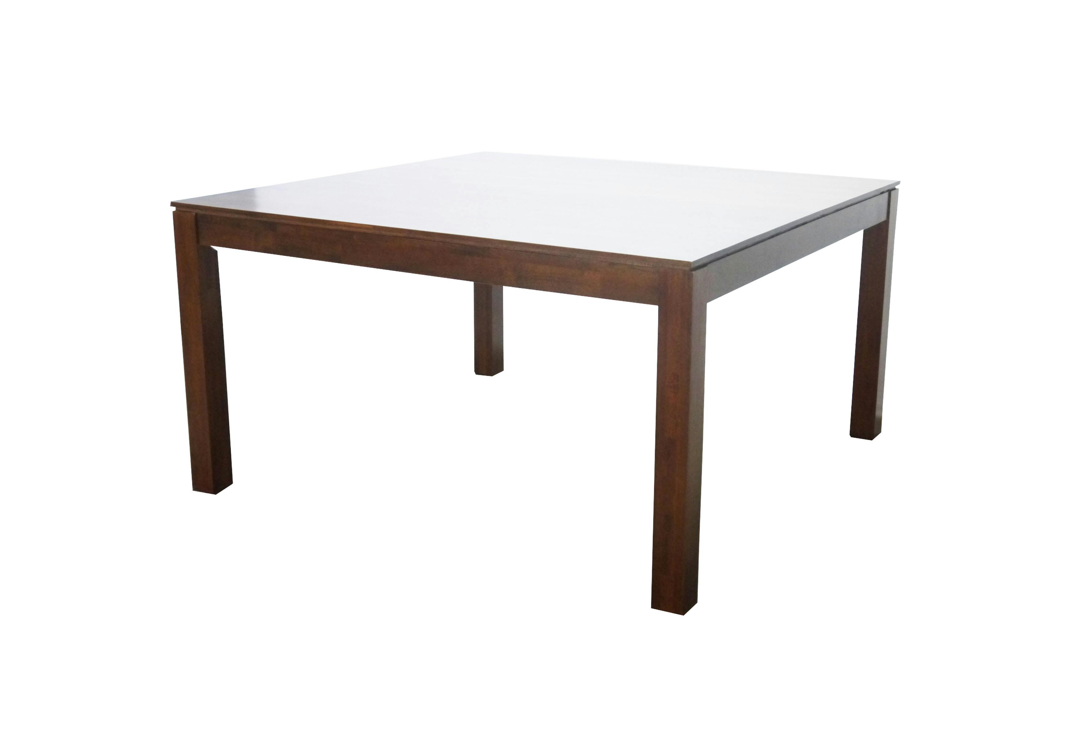 Table de repas carrée Hévéa 130x130x76cm HELENA