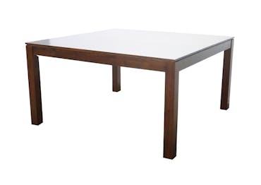  Table de repas carrée Hévéa 150x150x76cm HELENA