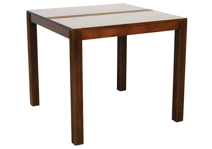 Table de repas carrée Hévéa 85x85x76cm GALA