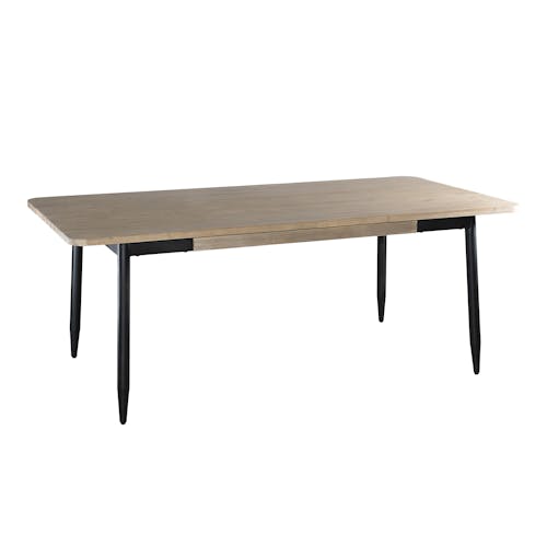 Table a manger rectangulaire en bois pieds metal style contemporain