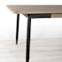 Table a manger rectangulaire en bois pieds metal style contemporain
