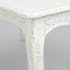Table de repas extensible 160/200 cm bois blanc romantique COMTESSE L 160 x P 90 x  H 75 AMADEUS