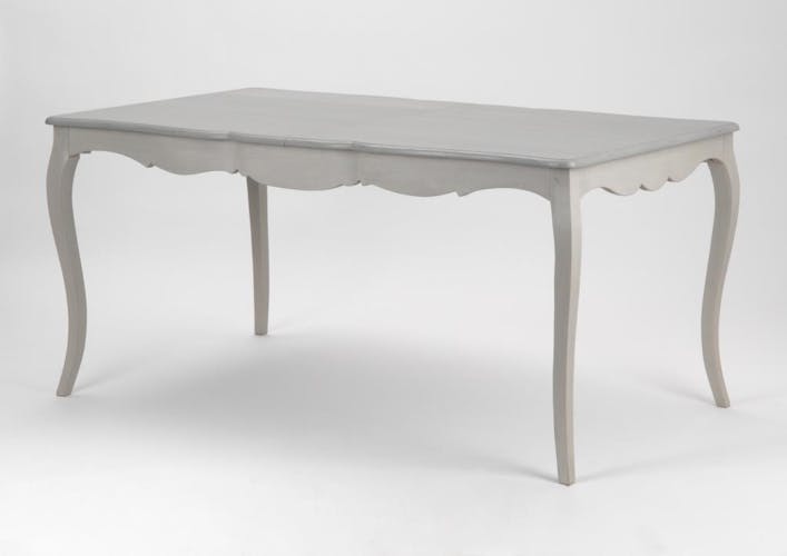 Table de repas extensible 160/200 cm bois gris baroque GRAND SIECLE AMADEUS