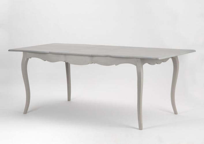 Table de repas extensible 160/200 cm bois gris baroque GRAND SIECLE AMADEUS