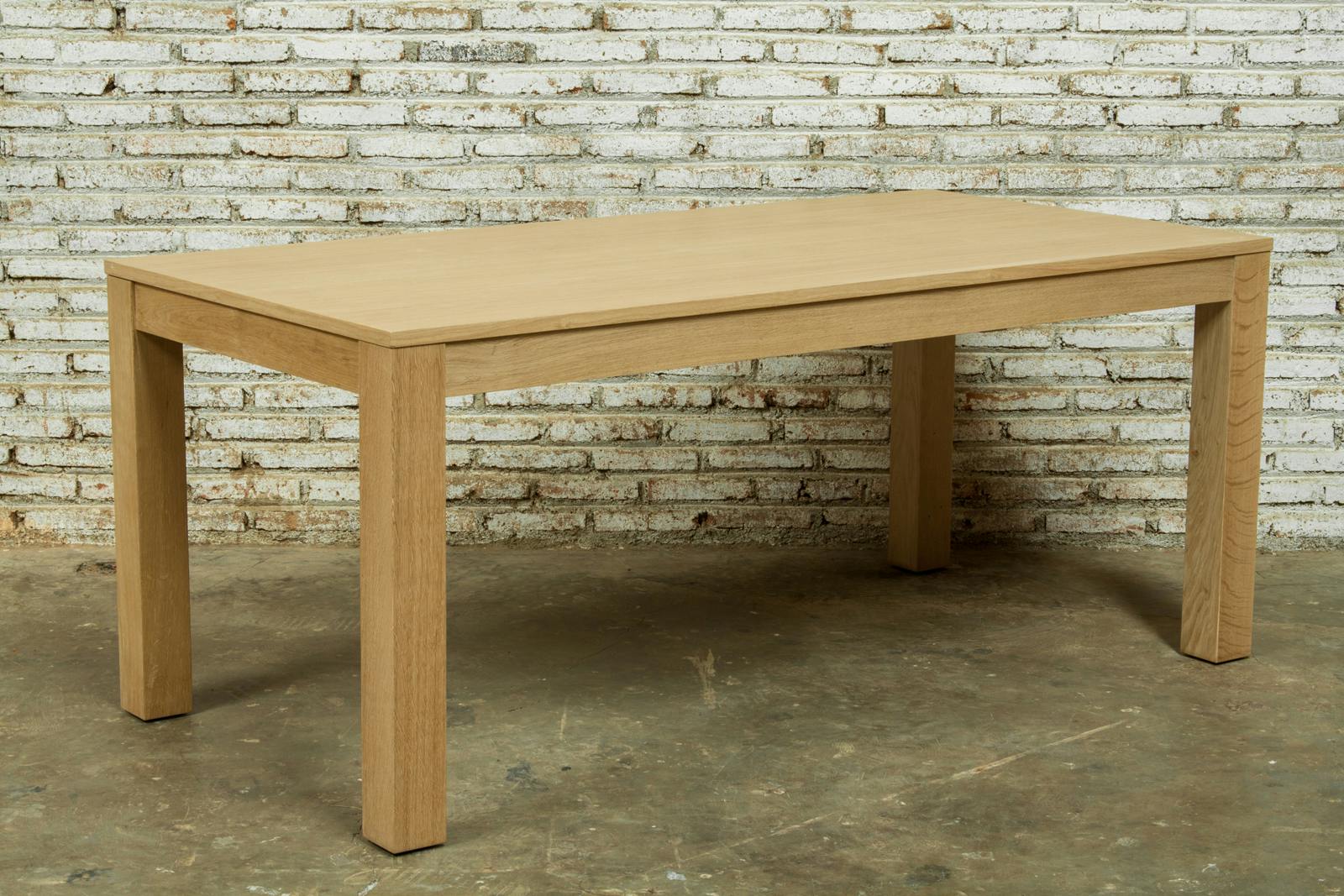 Table de Repas extensible en Chêne massif naturel 180/235x90x76,5cm KUBICO