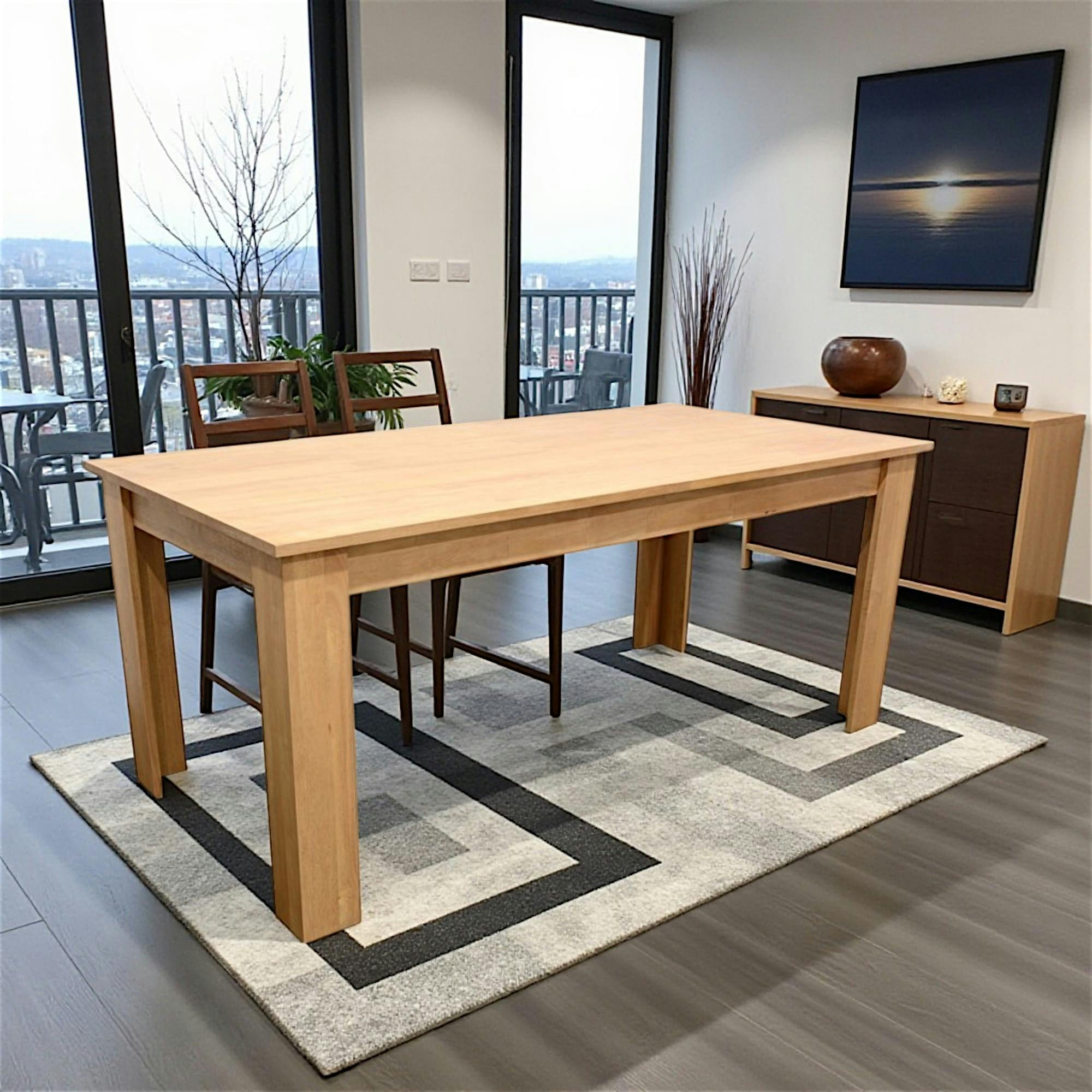 Table de Repas Hévéa 180x90x76cm BALTIC