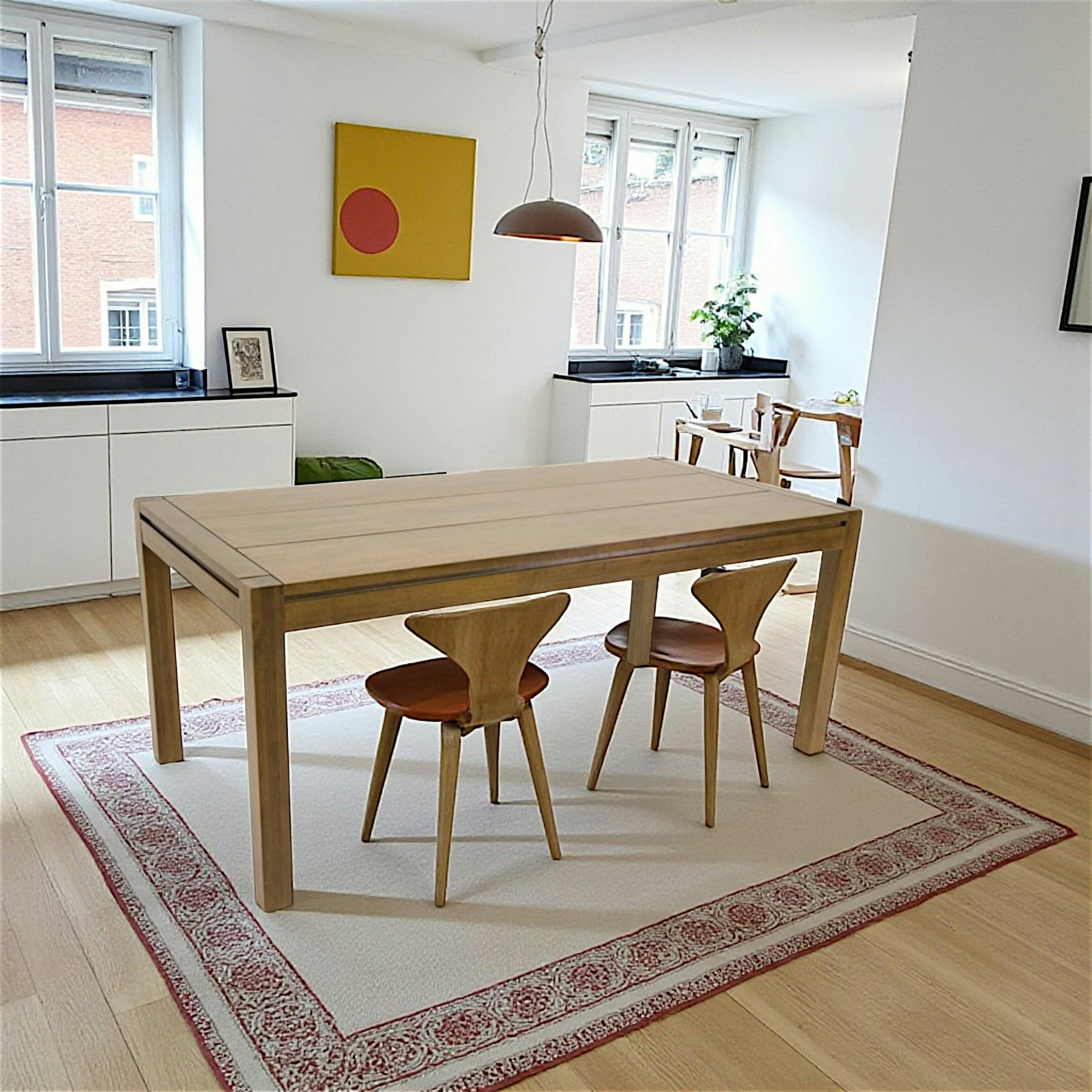 Table de repas Hévéa 180x90x76cm OLGA