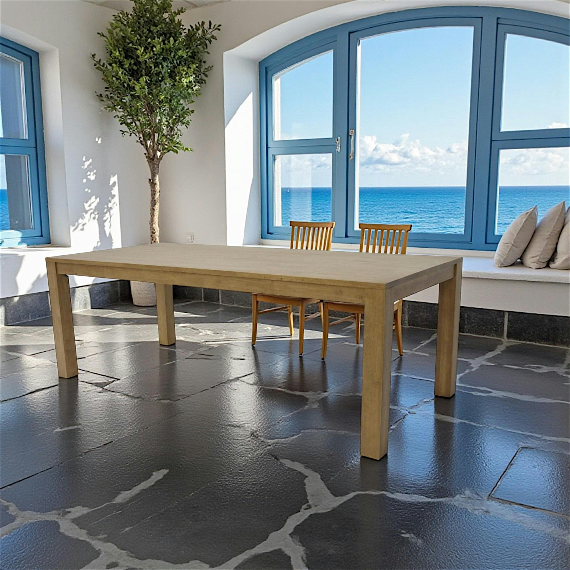 Table de repas Hévéa 220x100x76cm TRADITION