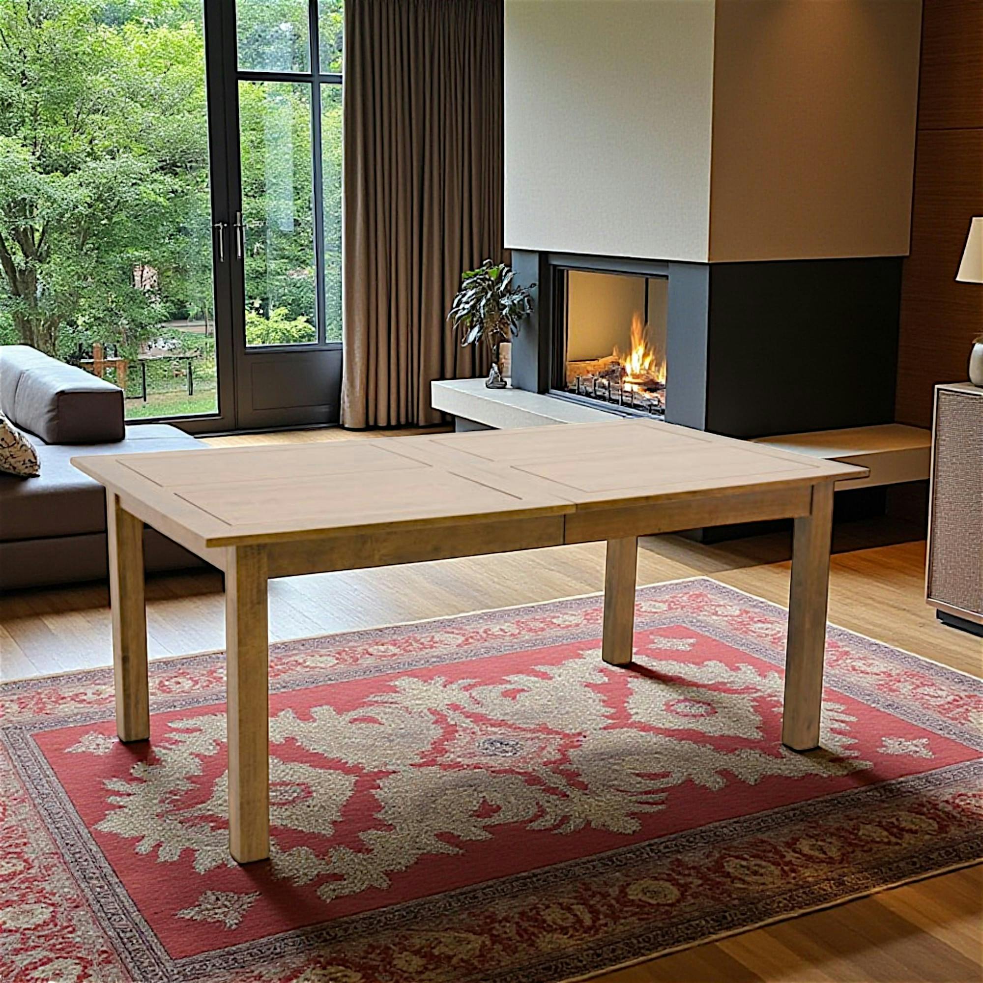 Table de repas Hévéa extensible 180/240/300x100x76cm TRADITION