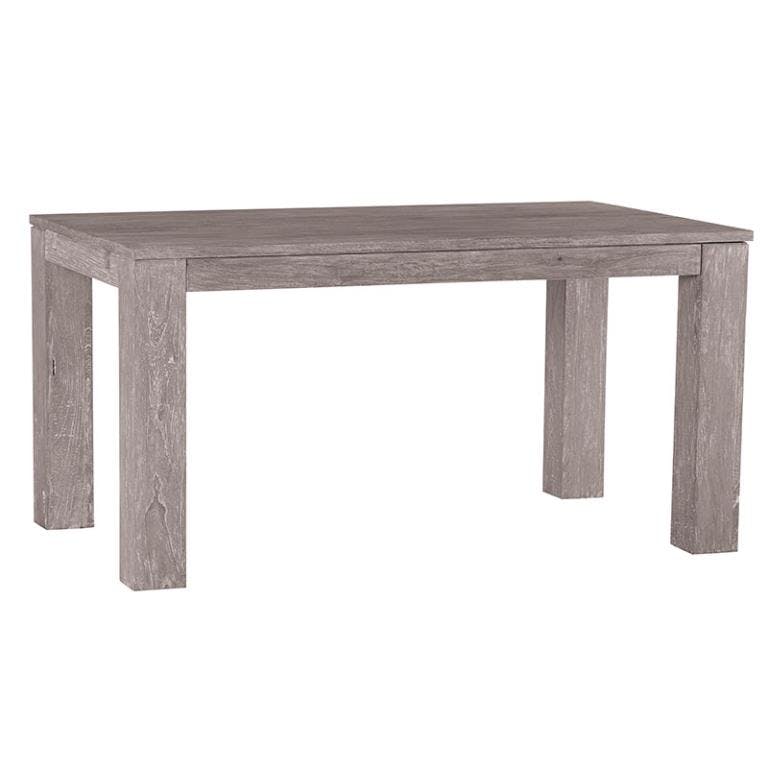 Table de repas moderne bois gris extensible 150x90x76 ATLAGO
