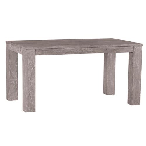 Table de repas moderne bois gris extensible 180x90x76 ATLAGO