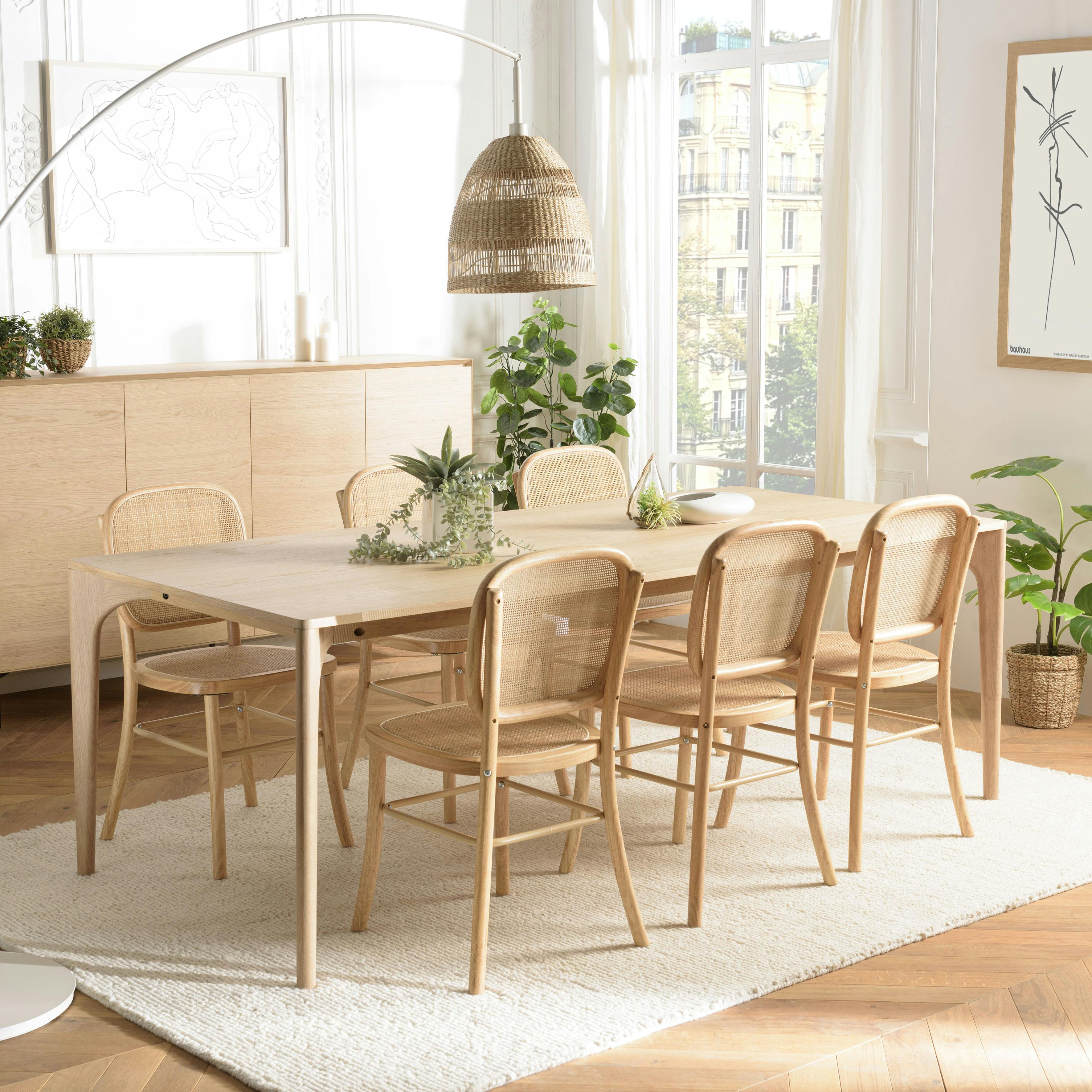 2 Tables Modernes Habitat En Chêne Massif – Salon/Salle à Manger – 200x100x77 Cm