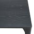 Table de repas moderne noire pieds chêne massif 220 cm PANAMA
