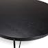 Table de repas ovale en bois noir 240 cm CORUMBA