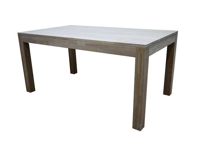 Table de repas rectangle Hévéa 160x90x76cm HELENA