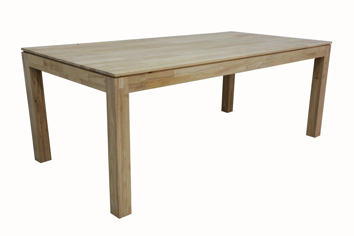 Table de repas rectangle Hévéa 200x100x76cm HELENA