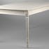 Table de repas rectangulaire 150 cm en bois blanc PORQUEROLLES L 150 x P 90 x  H 75 AMADEUS