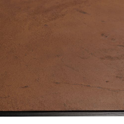 Table de repas rectangulaire bois effet pierre rouille 220 cm BIHAR