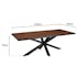 Table de repas rectangulaire bois effet pierre rouille 220 cm BIHAR