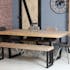 Table de salle à manger en bois recyclé 180 cm AUCKLAND