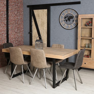  Table de salle à manger en bois recyclé 180 cm AUCKLAND