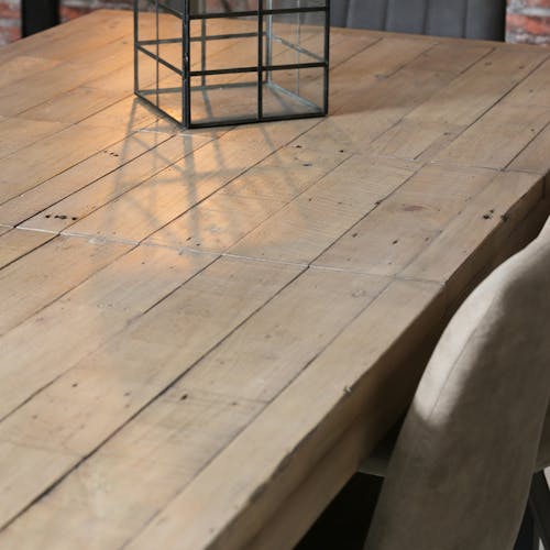 Table de salle à manger extensible en bois recyclé 140-180 cm AUCKLAND