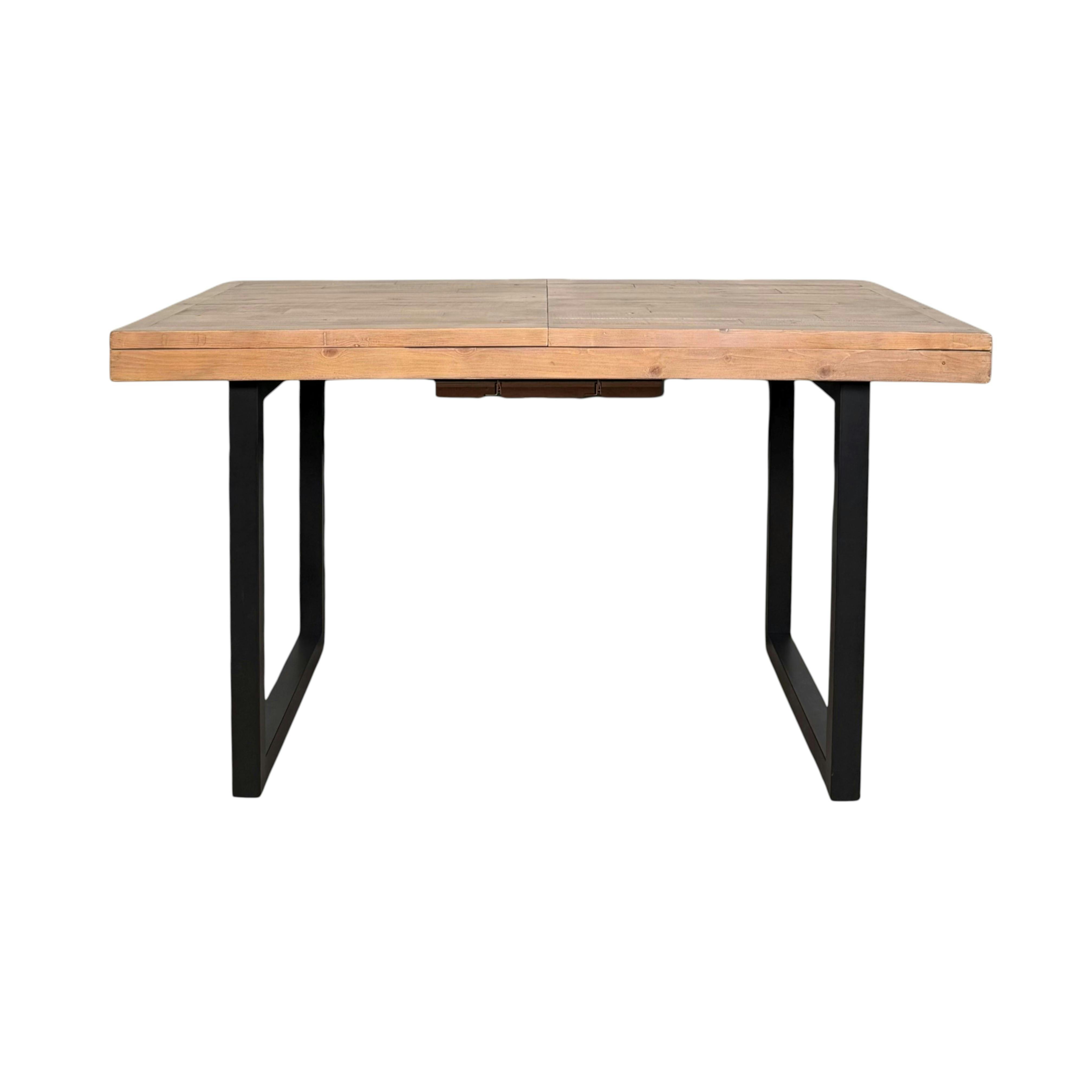 Table de salle à manger extensible en bois recyclé 140-180 cm AUCKLAND