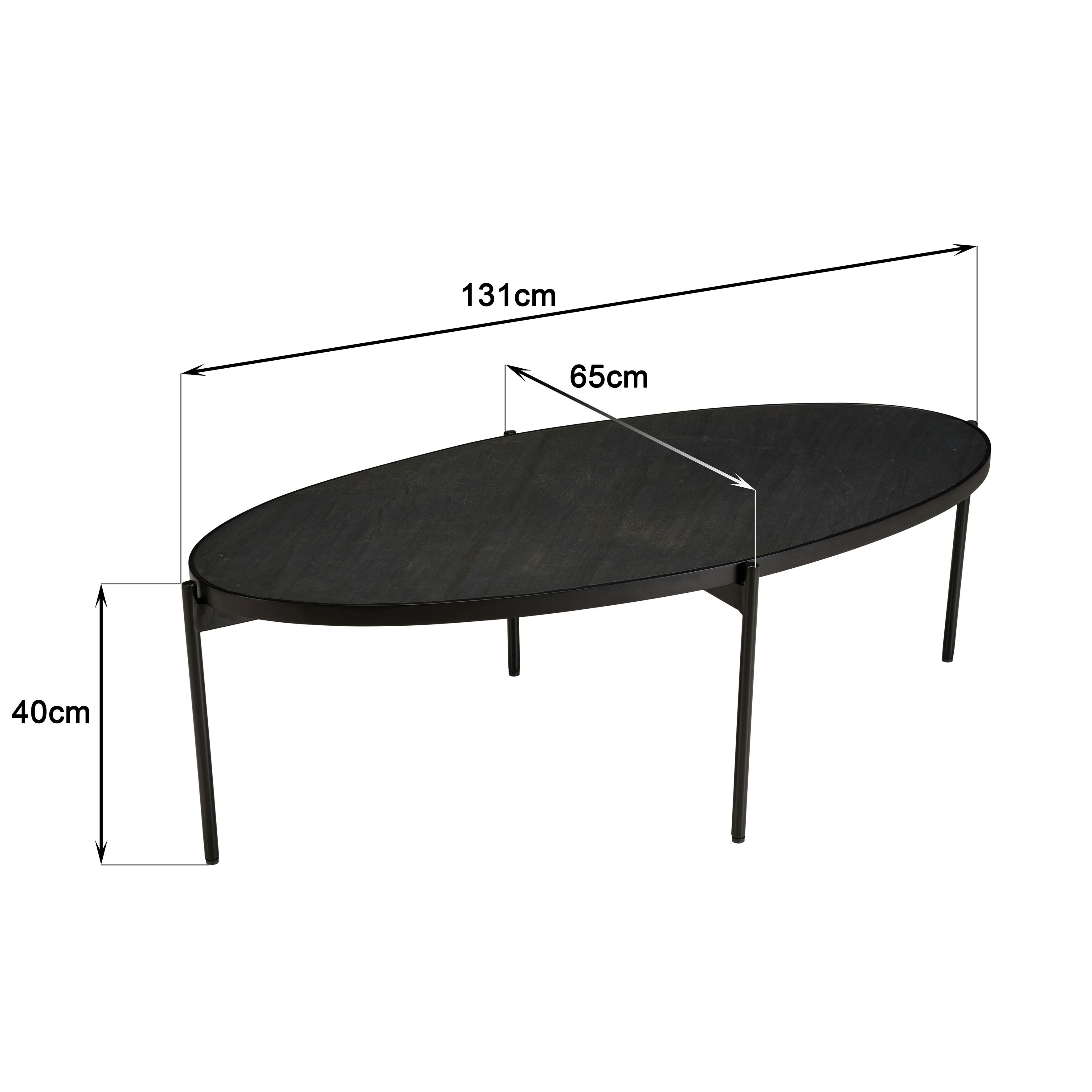 Table Basse Ovale Double Niveau En Bois - Style Mid-century - Plateau Lisse Hydrofuge - Pieds Tripodes - Pour Salon, Chambre, Balcon - Blanc - 6