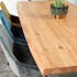 Table extensible design en bois de chêne huilé et verre 240 cm MESSINE