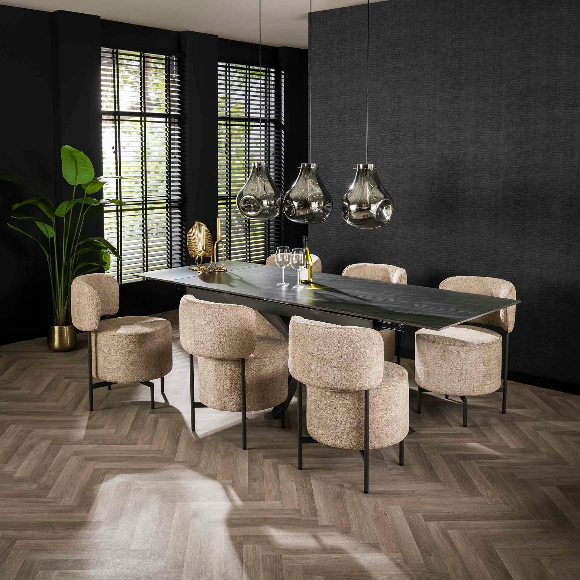 Table design en céramique extensible 160-240 cm GALWAY