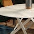 Table en céramique blanche ronde D 130-170 cm LOMBARDIE