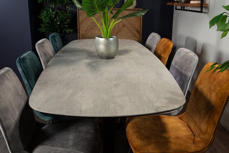 Table en céramique grise 240 cm FLORENCE