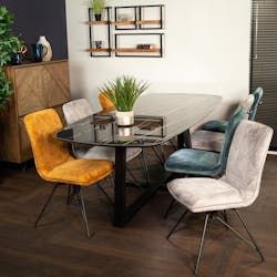 Table en céramique noire 240 cm FLORENCE