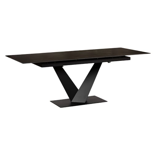 Table en céramique noire extensible 160-205 cm OTTAWA