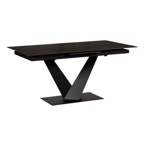 Table en céramique noire extensible 160-205 cm OTTAWA